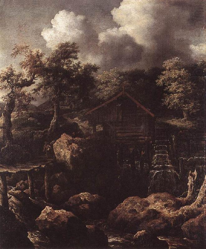 EVERDINGEN, Allaert van Forest Scene with Water-Mill  df china oil painting image